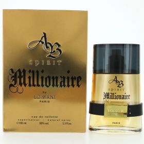 AB Spirit Millionaire by Lomani, 3.3 oz Eau De Toilette Spray for Men
