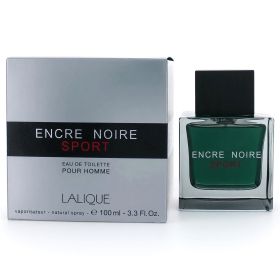 Encre Noire Sport by Lalique, 3 oz Eau De Toilette Spray for Men