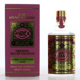 4711 Floral Collection Rose by 4711, 3.4 oz Eau De Cologne Spray for Unisex