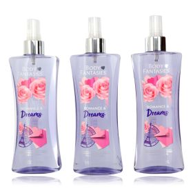 Romance & Dreams by Body Fantasies, 3 Pack 8 oz Fragrance Body Spray for Women