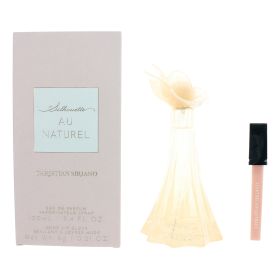 Silhouette Au Naturel by Christian Siriano, 3.4 oz Eau De Parfum Spray for Women with Lip Gloss