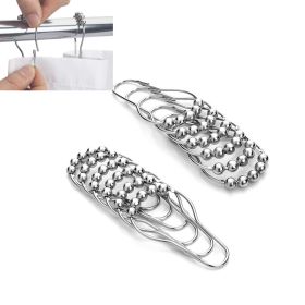 Shower Rods Smoothly Glide Hooks for Bathroom Bathtubs